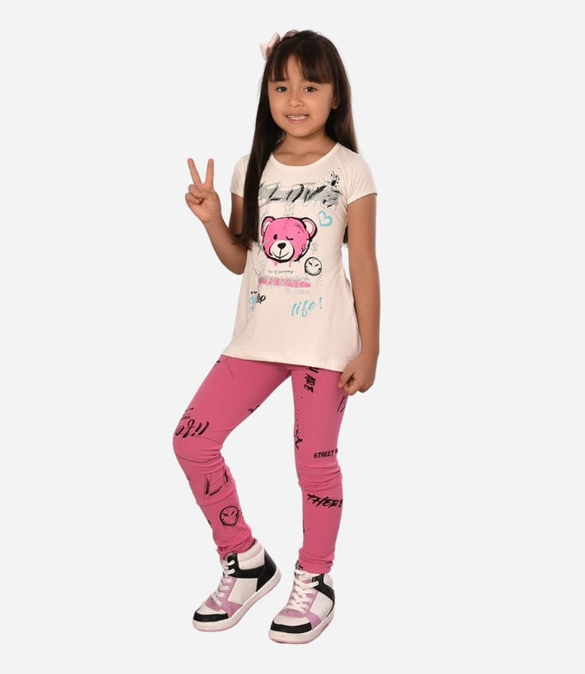 Conjunto de Niña Blusa + Leggins Niñas Ref. 1203-003