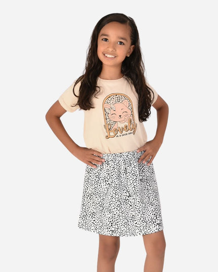 Conjunto De Niña Blusa + Falda Ref. 1600-002