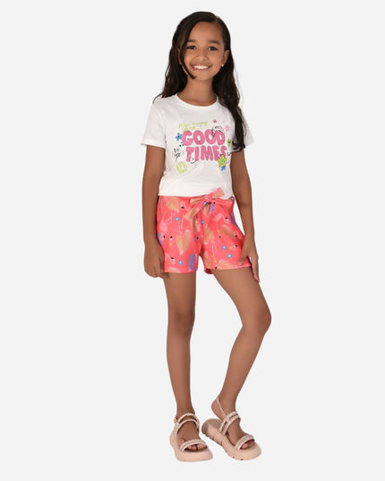 Conjunto de Niña Blusa + Short Ref. 44002-005