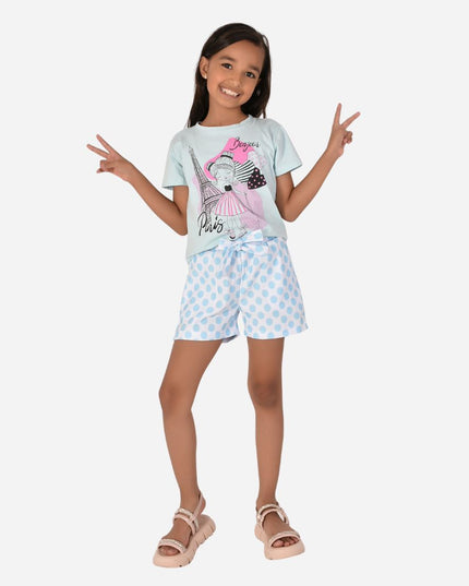 Conjunto de Niña Blusa + Short Ref. 44002-006