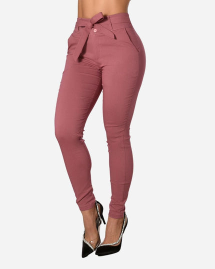 Pantalón De Dama Con Anudado Ref. 472