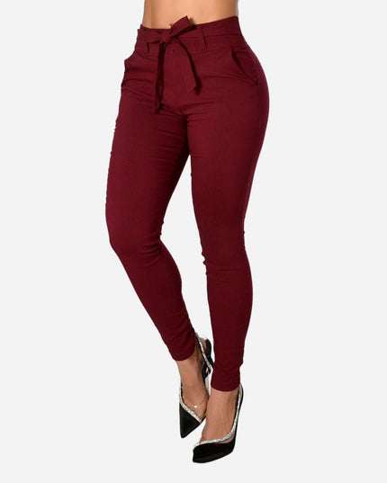 Pantalón De Dama Con Anudado Ref. 472