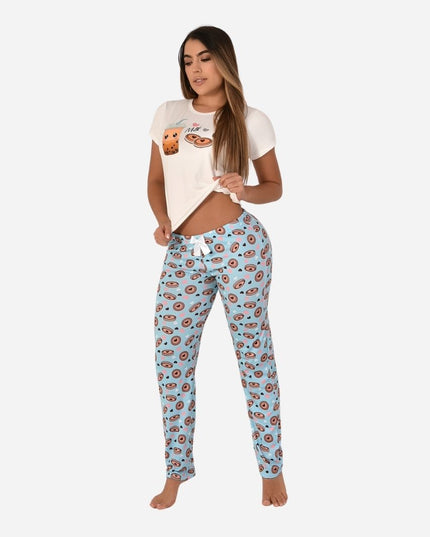 Pijama De Dama Blusa + Pantalon Ref. 51401-021