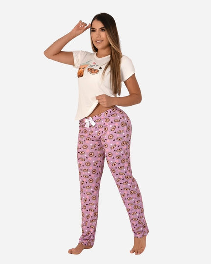 Pijama De Dama Blusa + Pantalon Ref. 51401-021
