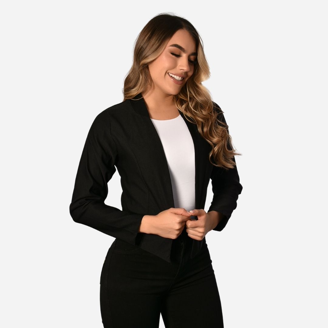 Chaqueta Básica Corte En Puntas Ref. 517001