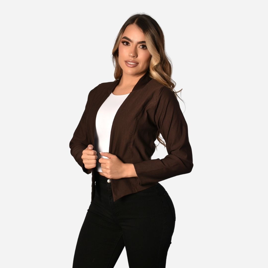 Chaqueta Básica Corte En Puntas Ref. 517001