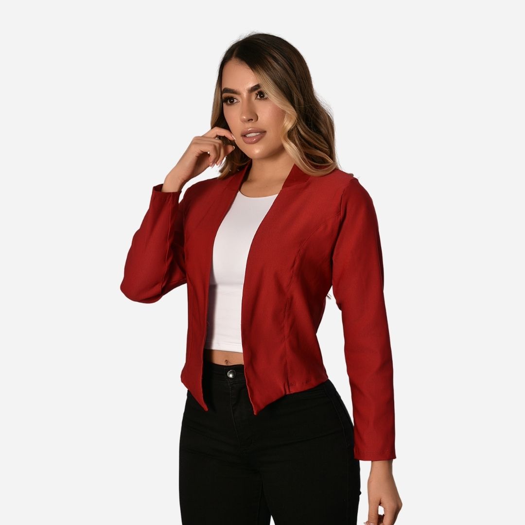 Chaqueta Básica Corte En Puntas Ref. 517001