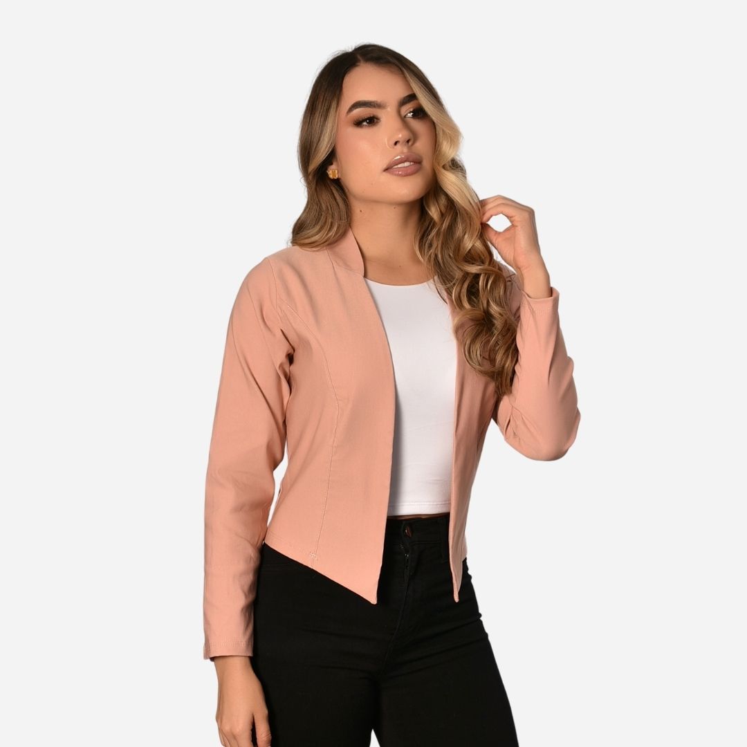 Chaqueta Básica Corte En Puntas Ref. 517001