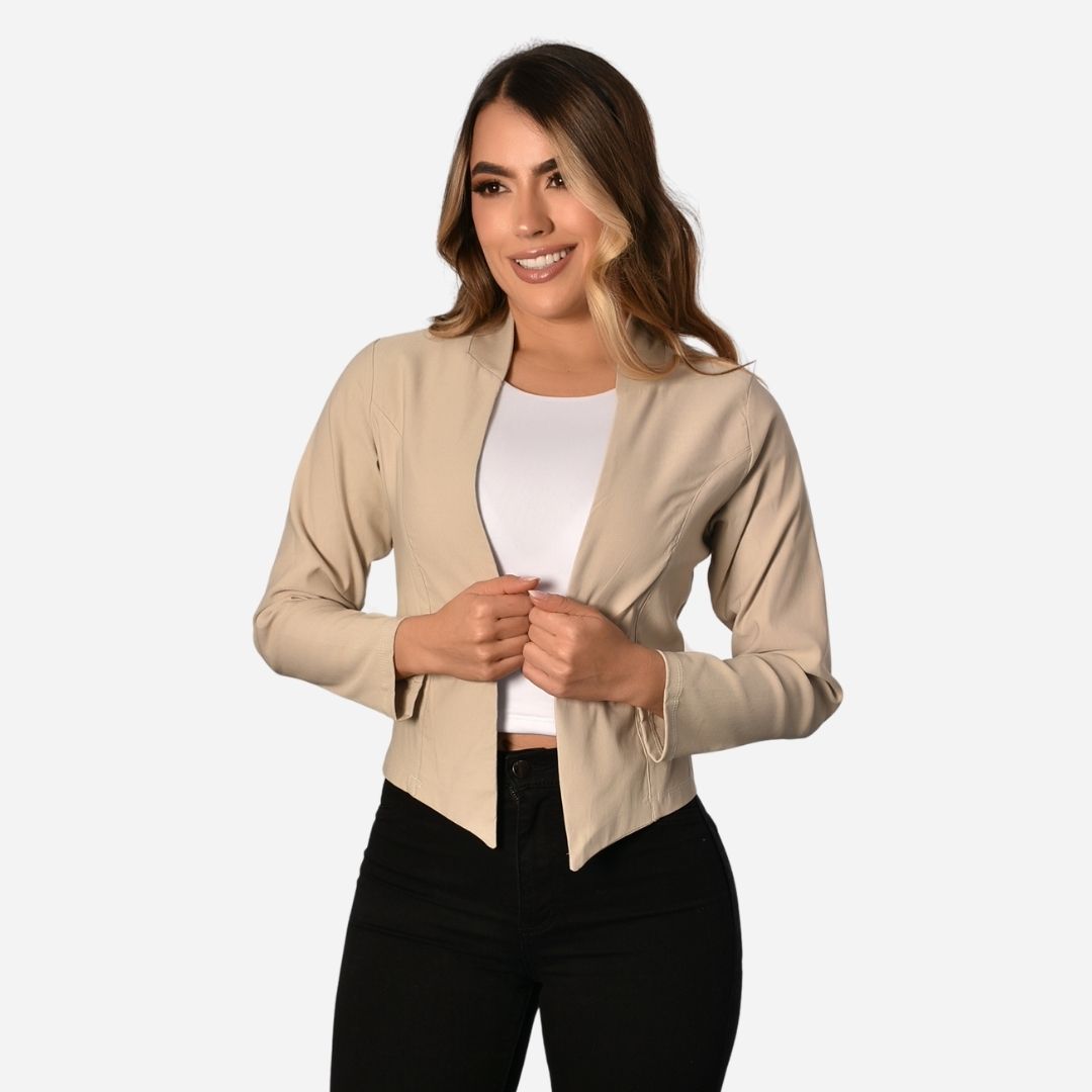 Chaqueta Básica Corte En Puntas Ref. 517001
