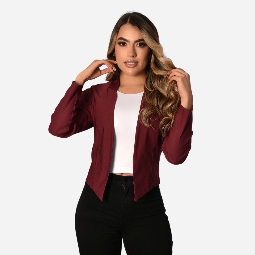 Chaqueta Básica Corte En Puntas Ref. 517001