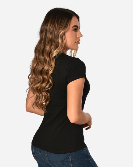 Camiseta de Dama Básica Slim Fit en Tela Fria Ref. 70203