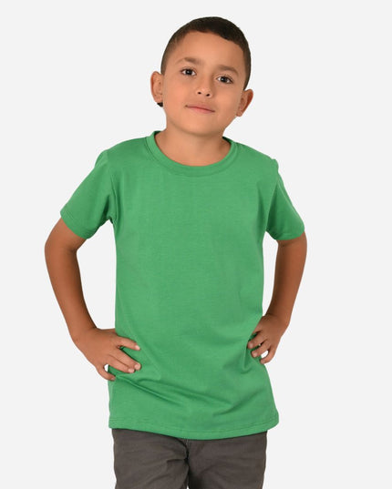 Camiseta Básica de Niño en Tela polialgodón Ref. 72112