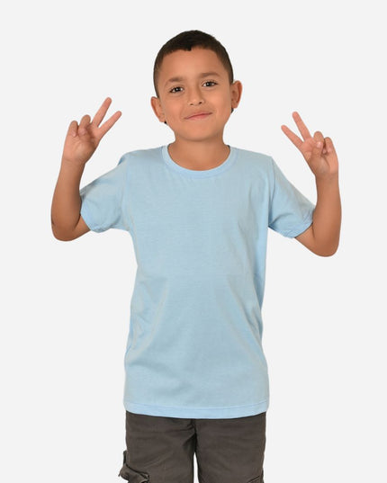 Camiseta Básica de Niño en Tela polialgodón Ref. 72112