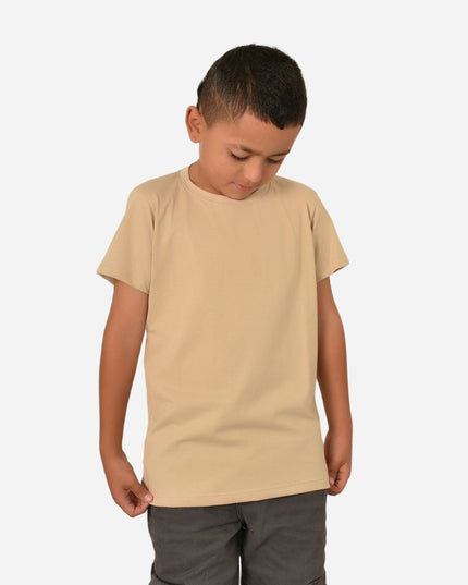 Camiseta Básica de Niño en Tela polialgodón Ref. 72112