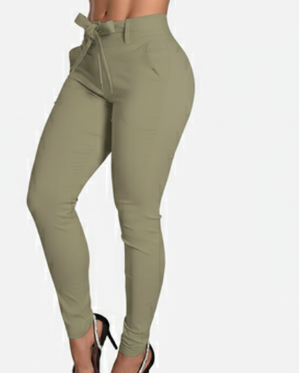 Pantalón De Dama Con Anudado Ref. 472