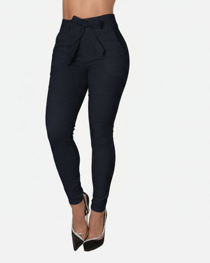 Pantalón De Dama Con Anudado Ref. 472