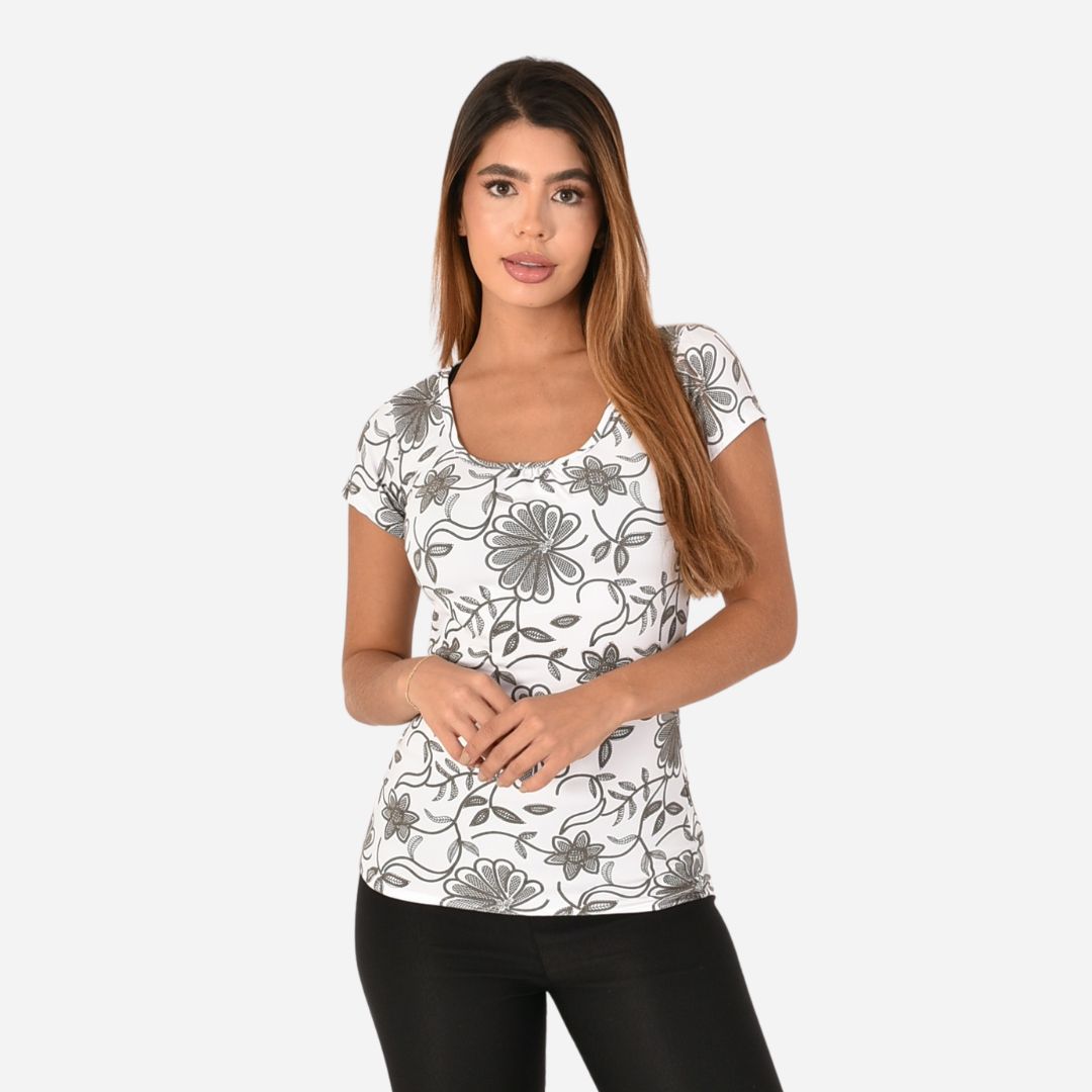 Blusas Casuales Full Print