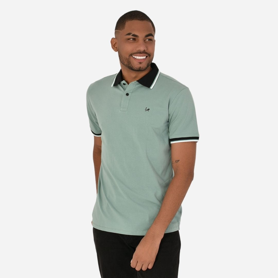 Camiseta Tipo Polo de Hombre Ref. 1016