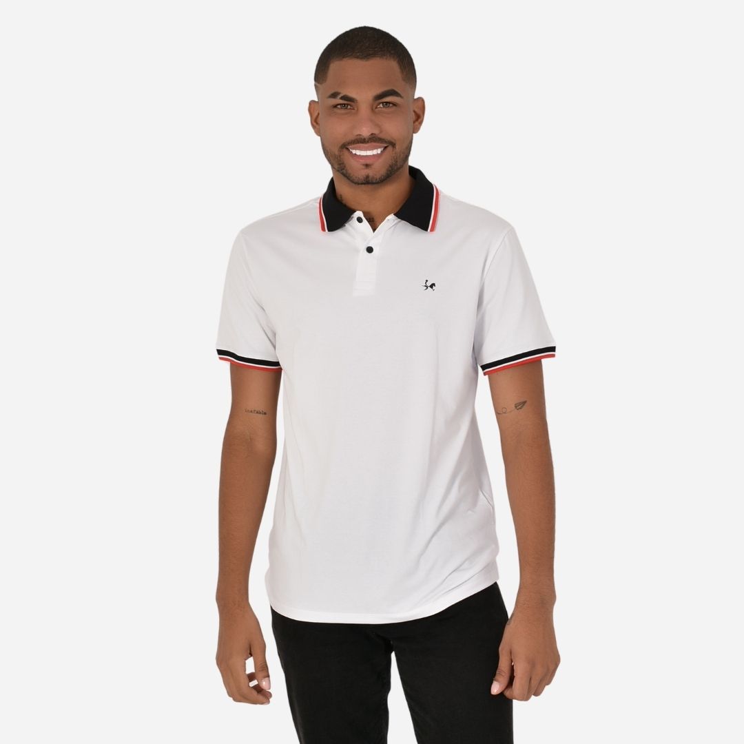 Camiseta Tipo Polo de Hombre Ref. 1016
