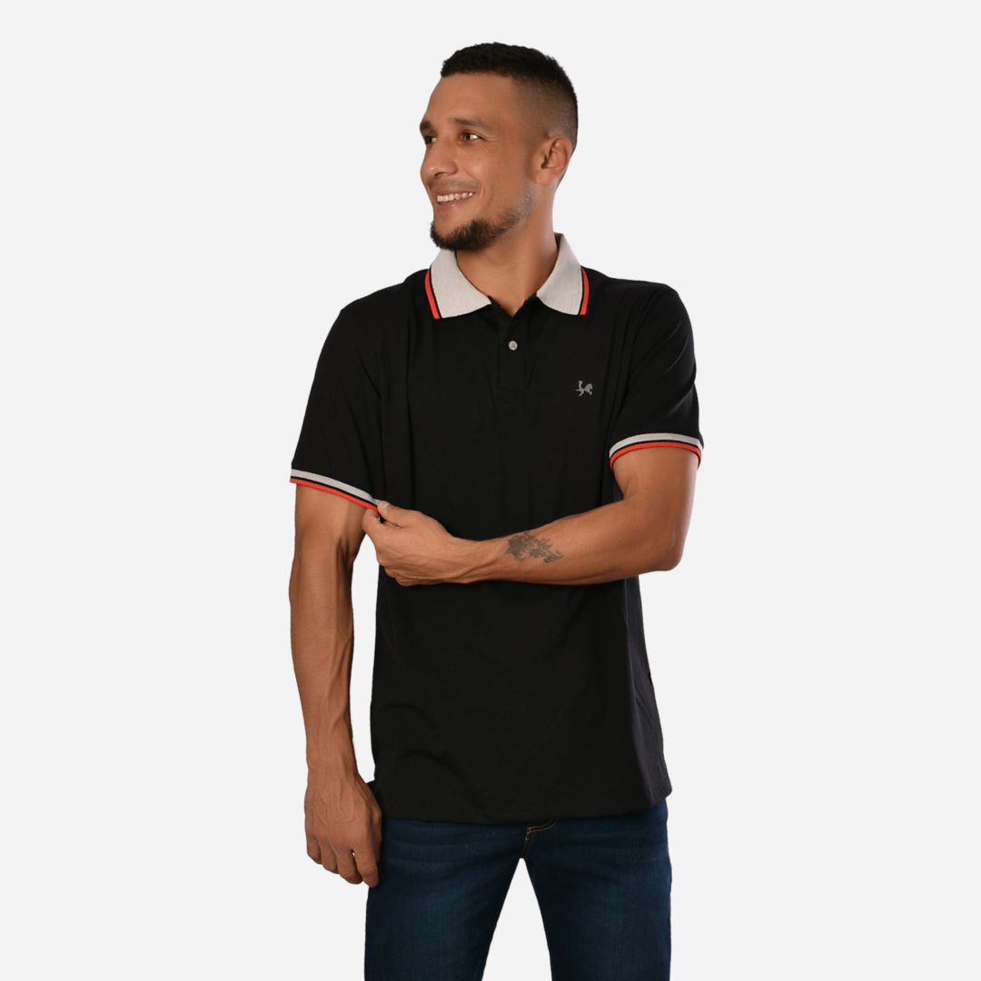 Camiseta Tipo Polo de Hombre Ref. 1016