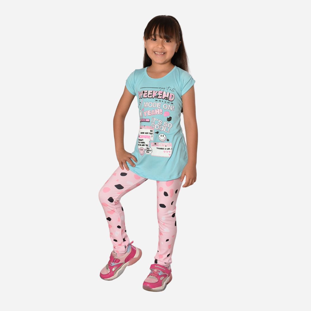 Conjunto Niña Blusa+Leggins Ref. 1201-001
