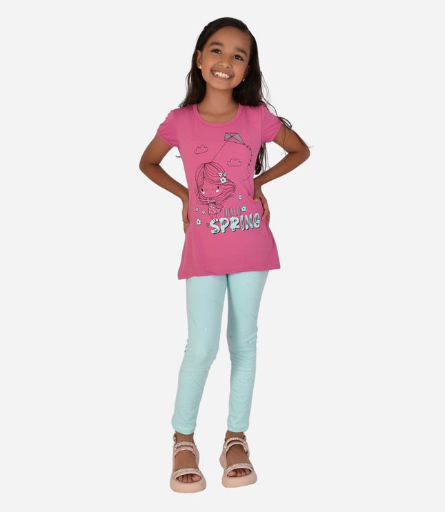 Conjunto De Niña Blusa + Leggins Ref. 1203-009