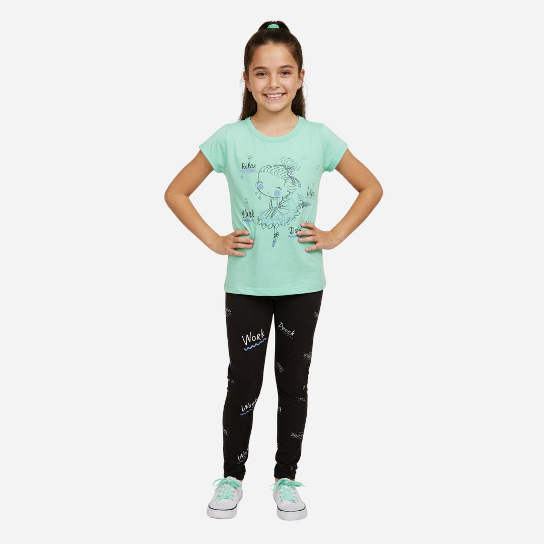 Conjunto De Niña Blusa + Leggins Ref. 1203-012