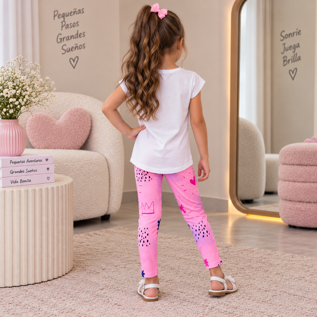 Conjunto De Niña Blusa + Leggins Ref. 1211-003