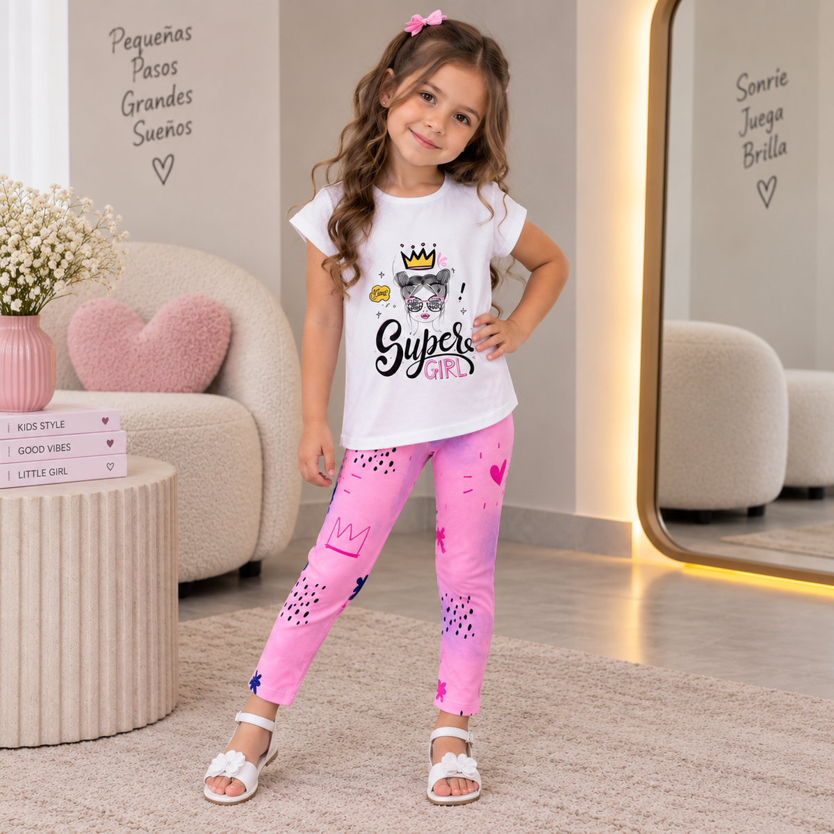 Conjunto De Niña Blusa + Leggins Ref. 1211-003