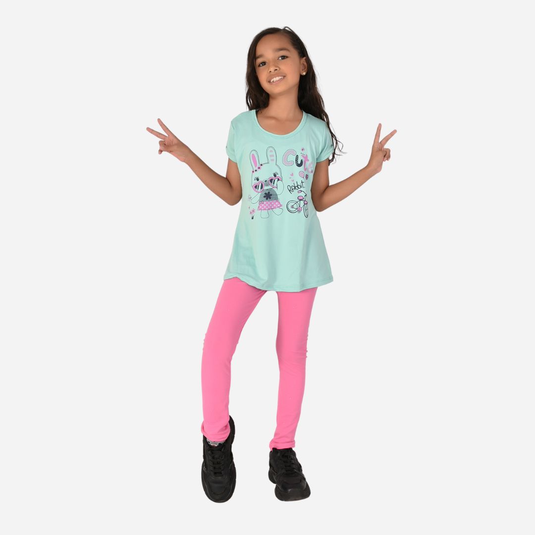 Conjunto Niña Blusa + Leggins Ref. 1214-004