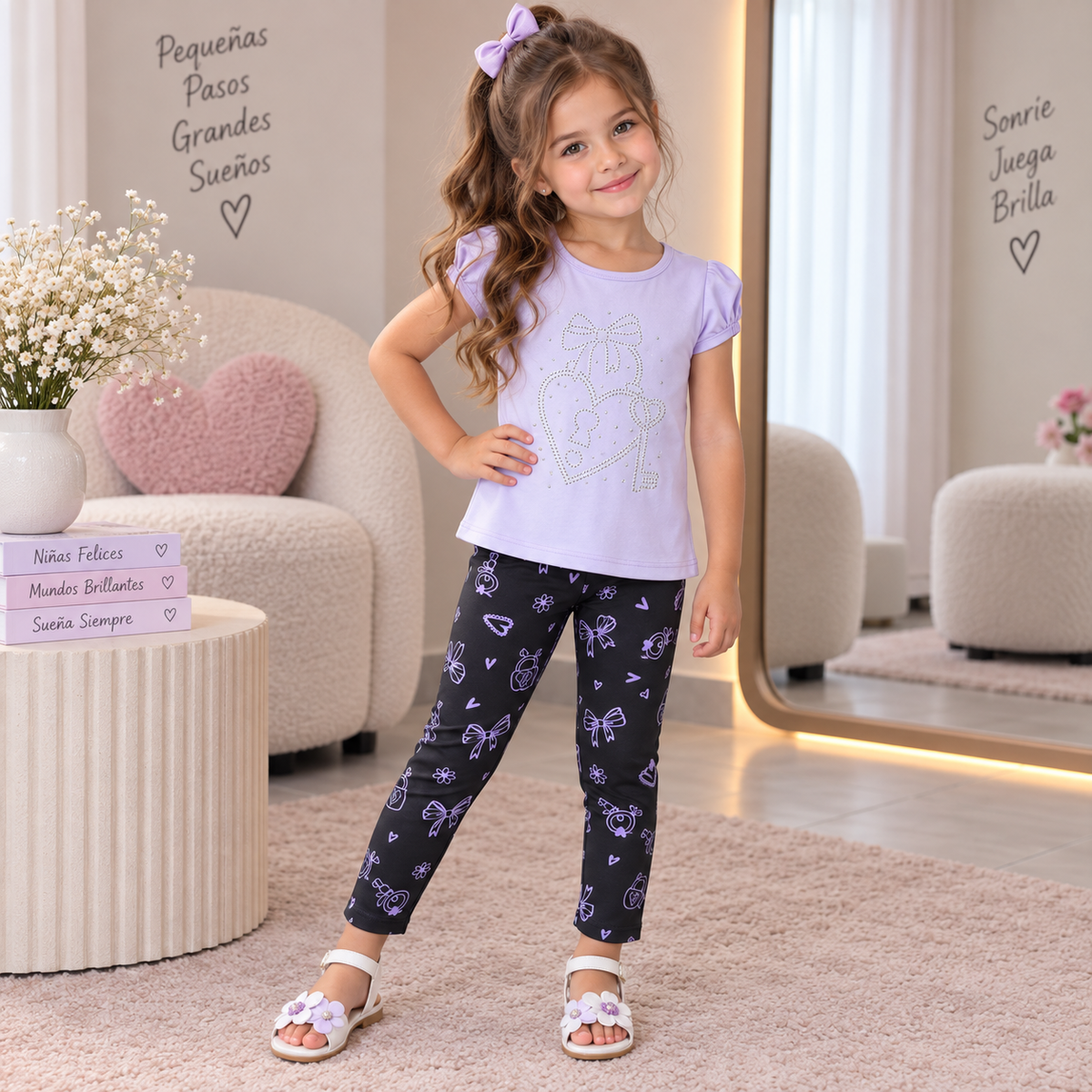 Conjunto De Niña Blusa + Leggins Ref. 1218-004-1
