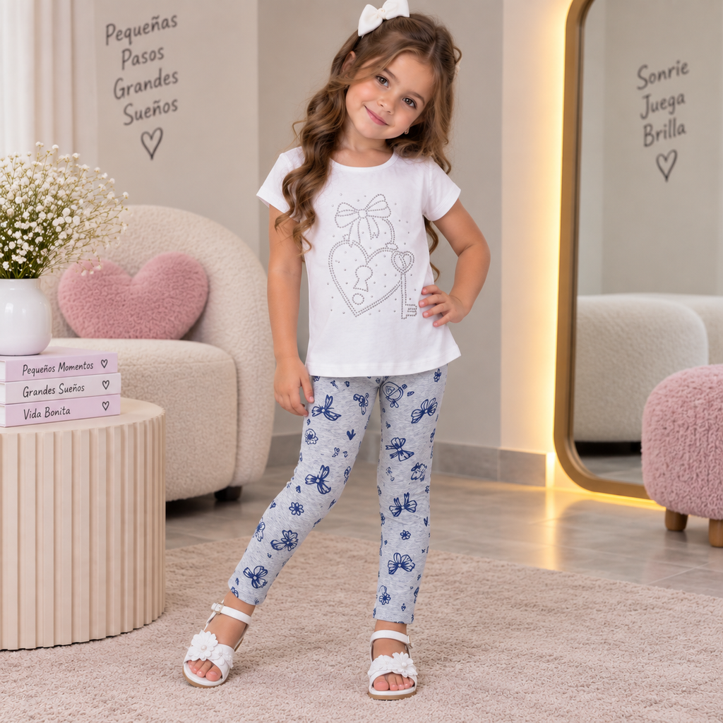 Conjunto De Niña Blusa + Leggins Ref. 1218-004-1
