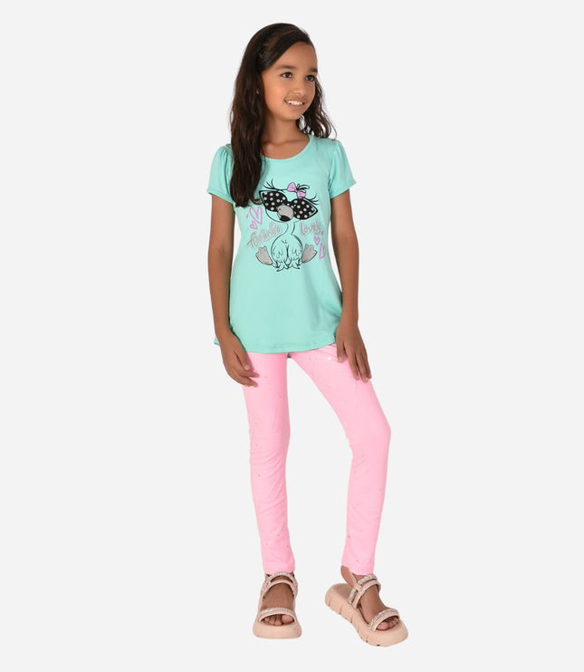 Conjunto De Niña Blusa + Leggins Ref. 1219-002