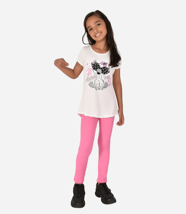 Conjunto De Niña Blusa + Leggins Ref. 1219-002