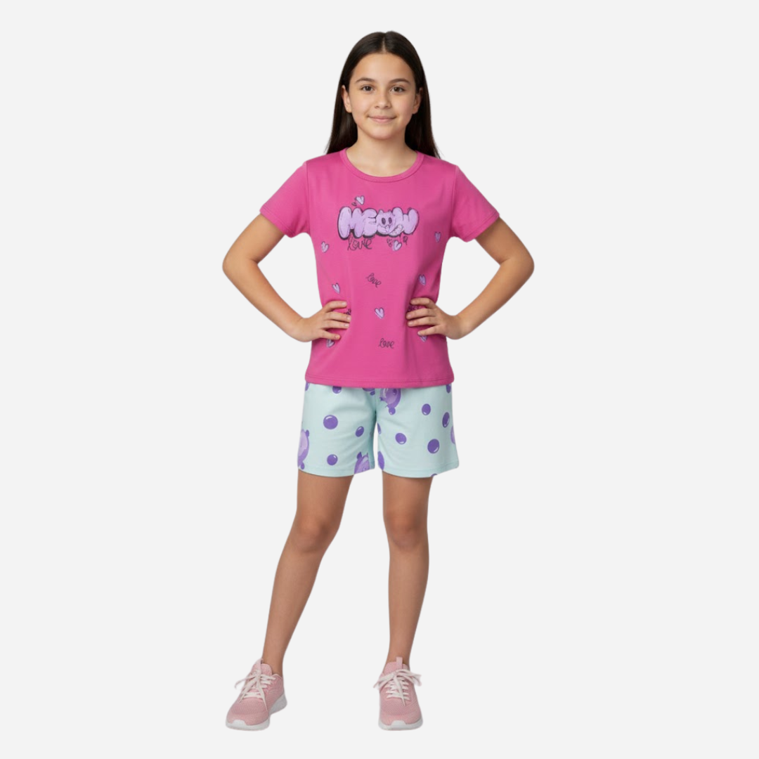 Conjunto Niña Blusa + Short Ref. 1300-001