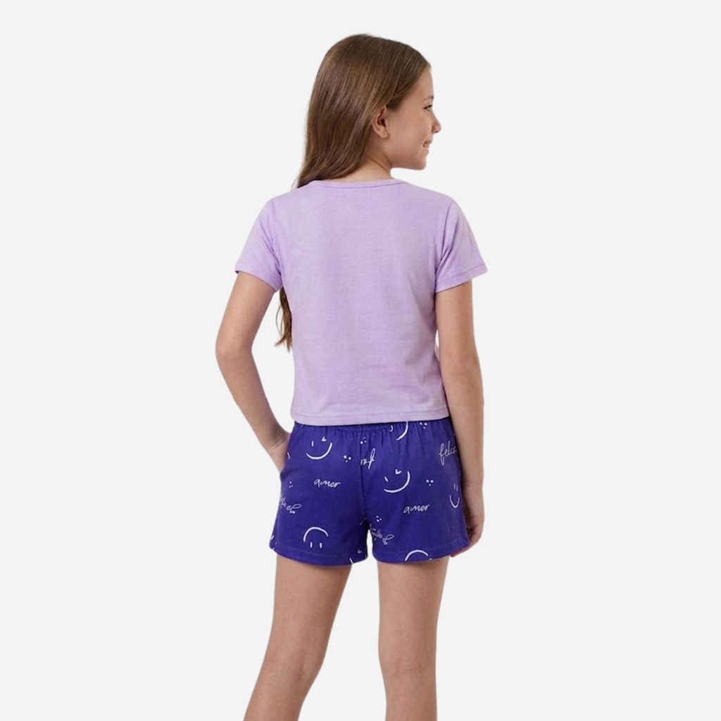 Conjunto De Niña Blusa + Short Ref. 1300-005