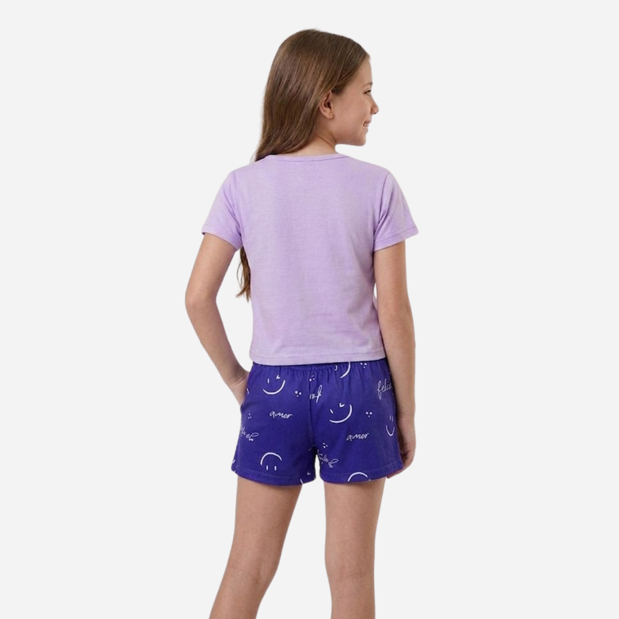 Conjunto De Niña Blusa + Short Ref. 1300-005