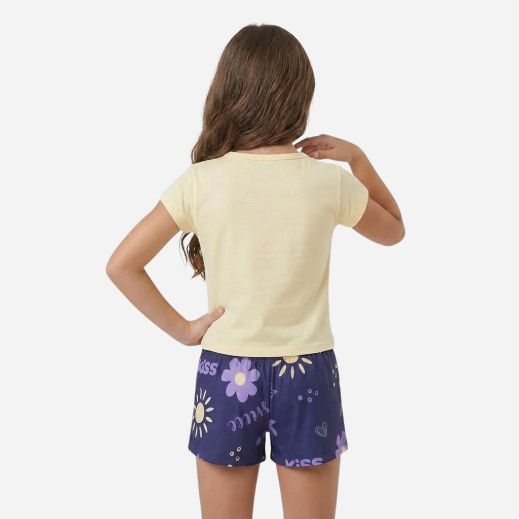 Conjunto De Niña Blusa + Short Ref. 1301-004