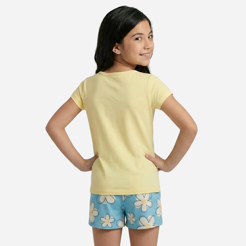 Conjunto De Niña Blusa + Short Ref. 1302-004