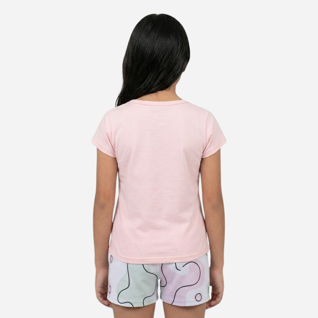 Conjunto De Niña Blusa + Short Ref. 1302-005