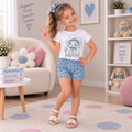 Conjunto De Niña Blusa + Short Ref. 1302-006-1