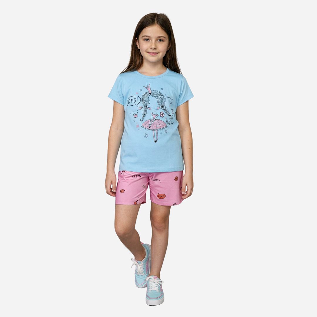 Conjunto Niña Blusa + Short Ref. 1304-001