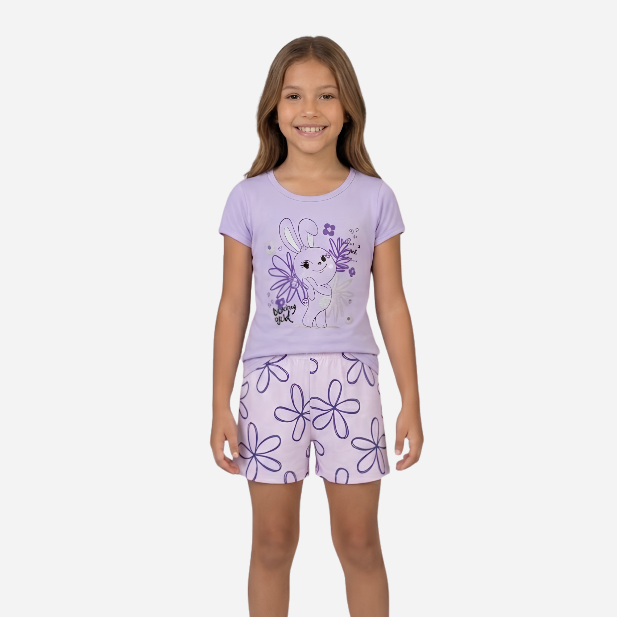 Conjunto De Niña Blusa + Short Ref. 1304-003