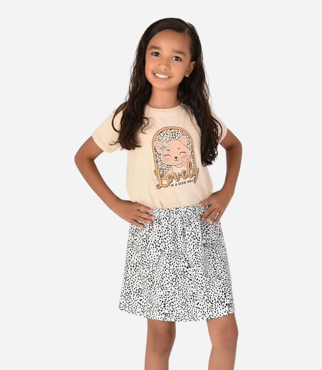 Conjunto De Niña Blusa + Falda Ref. 1600-002