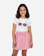 Conjunto Niña Blusa + Falda Ref. 1604-001