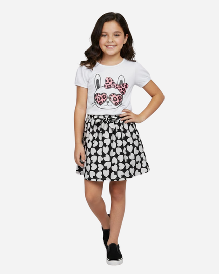 Conjunto Niña Blusa + Falda Ref. 1604-002