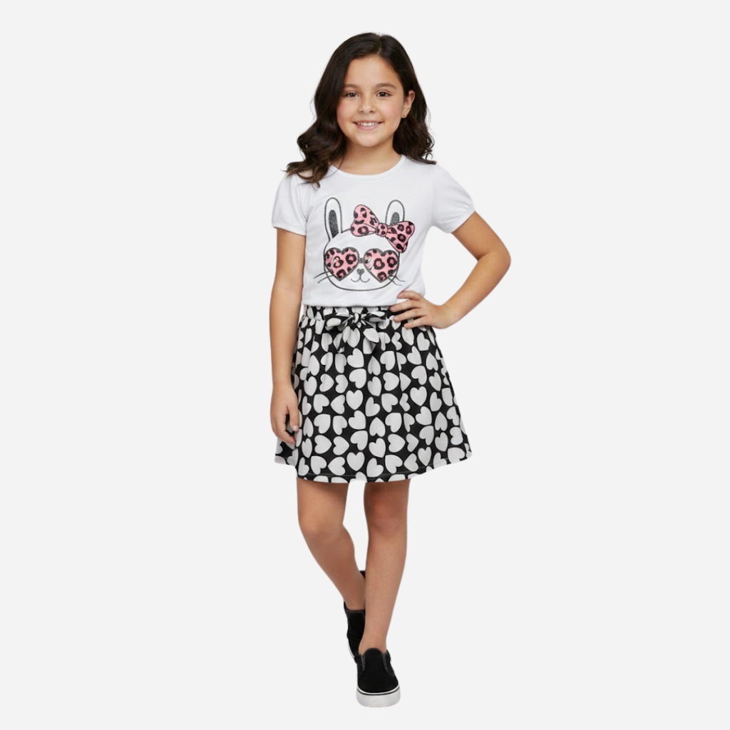 Conjunto Niña Blusa + Falda Ref. 1604-002