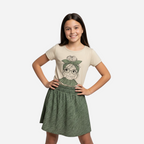 Conjunto De Niña Blusa + Falda Ref. 1605-001