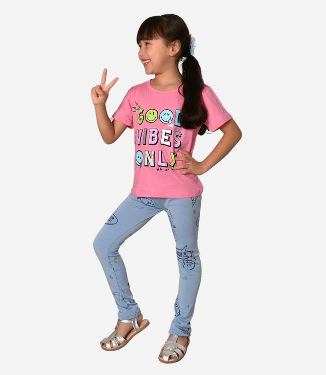 Conjunto de Niña Blusa/Leggins Ref. 1771