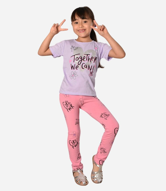 Conjunto de Niña Blusa/Leggins Ref. 1772